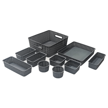 10pcs Sundries drawer organizer plastic storage basket set