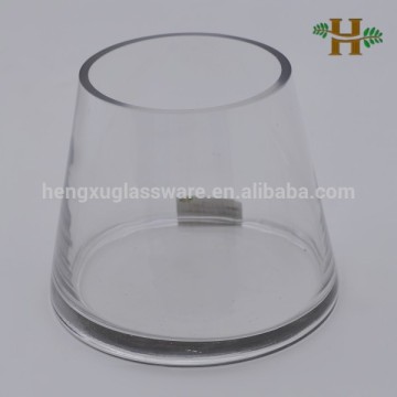 Clear Glass Conical Bud Vase