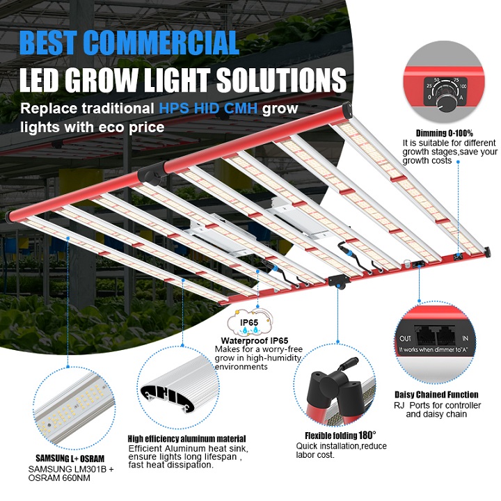 Barra da 800w Samsung LM301H Grow Light