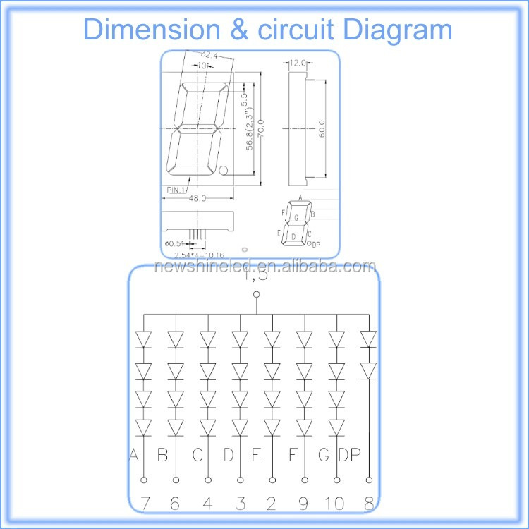 With Factory Quality 2.3 inch seven segment display DIP 2.3" led 7 segment display FND 1 digit 7 segment led display signs