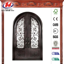 Fero Fiore 3/4 Lite Bronze Wrought Iron Prehung Front Door