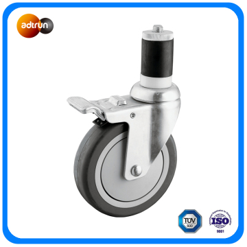 Ball Bearing Wheel PU Caster Expanding Stem Caster Wheels