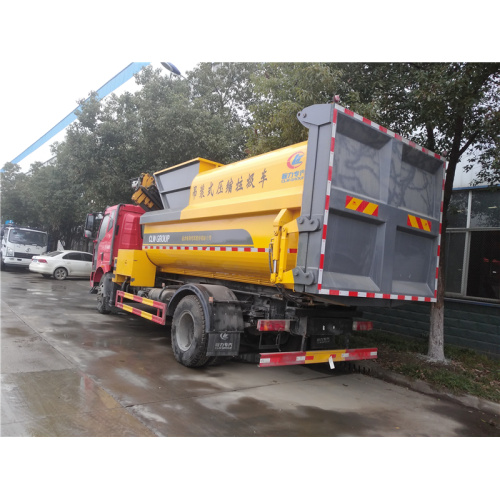 FAW compact garbage truck mounted crane