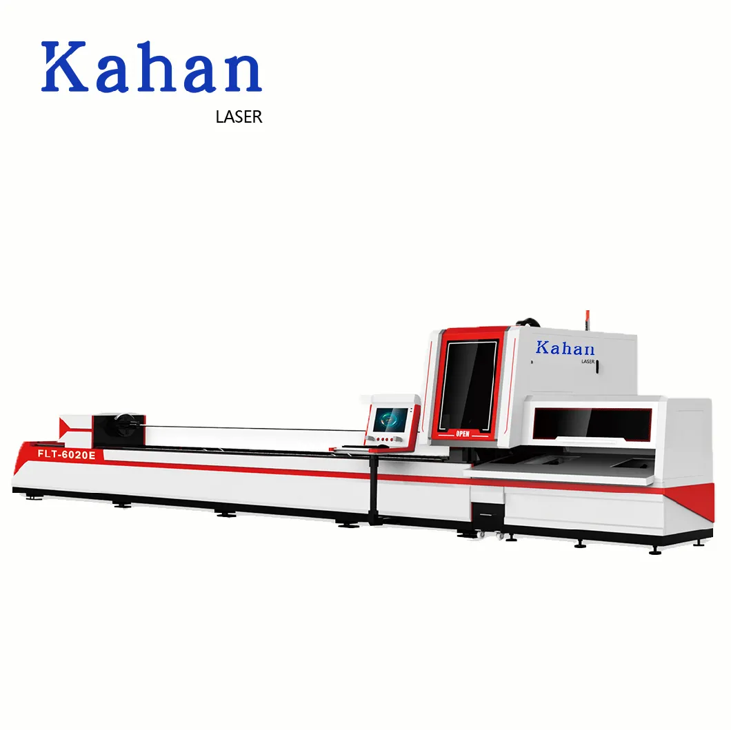 Automatic Stainless Metal Steel Tube Pipe Fiber Laser Cutting Machine Round Tube Laser Cutting Machine