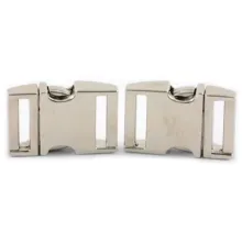 5/8" Metal Side Release Buckle Dog Collar Alloy Curved Quick Release Buckle