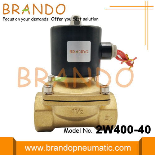 2/2 Yollu Pirinç Solenoid Su Vanası 2W400-40