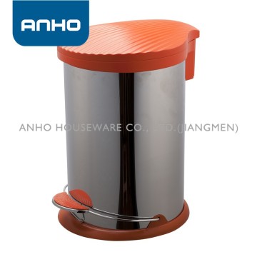 Anho seashell shaped lid soft close bin 12L with half round pedal