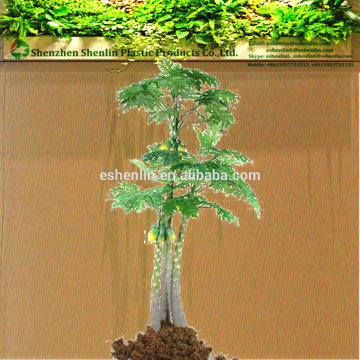 large outdoor decorative artificial papaya tree with pawpaws