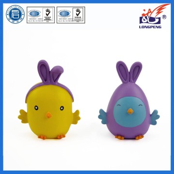 Polyresin Yellow Chick Spring Easter Chick Figurines with Bunny Ears 5"