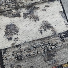 Sand-Colored Chenille Upholstery Fabric