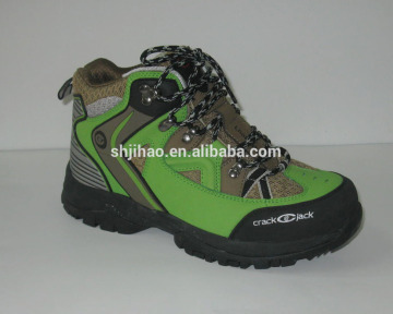 Good quality 2015 light genuine leather mountain hiking waterproof shoe