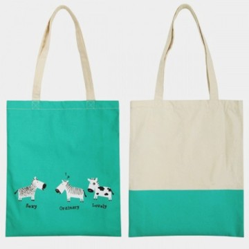 Handled Pvc Coated Cotton Shopping Bag