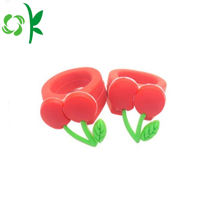 3D Cartoon Silicone Rings Embossed Ring for Kids