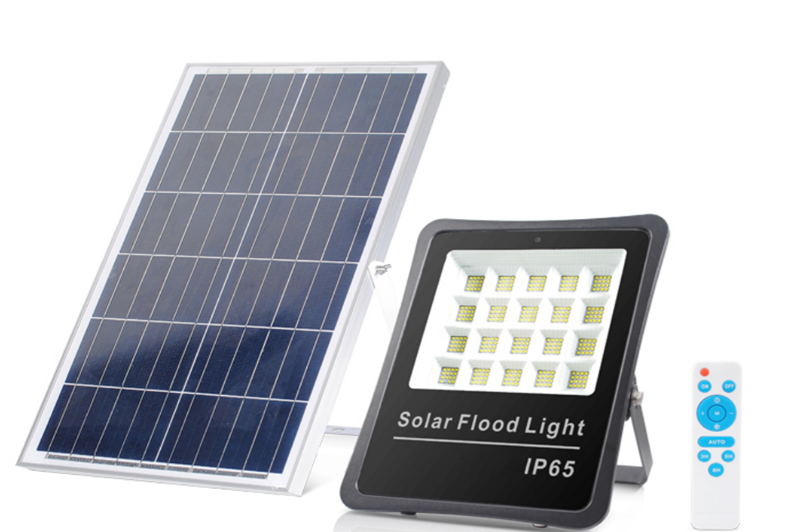 200W solar flood light with remote control