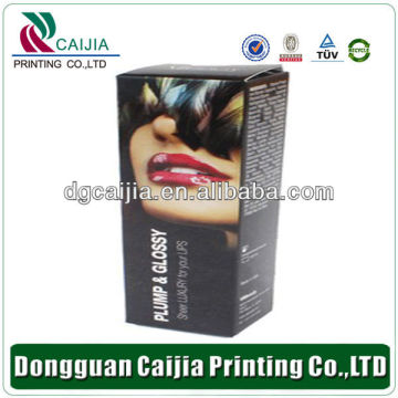 cheap paper cosmetic packing box with silver hot stamping