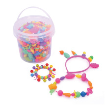 New Kids DIY Colorful Pop Beads Kit: An Educational Toy for Girls