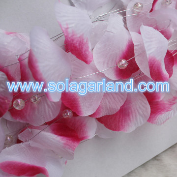 Colorful Fabric Flower Petal String Chain Garland