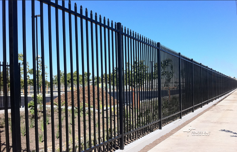 australia Spear Head tubular steel fence / Spear Head steel fence / australia cheap wrought iron fence panels for sale