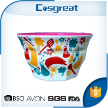 Wholesale melamine dinnerware BPA free unbreakable two tone melamine cups