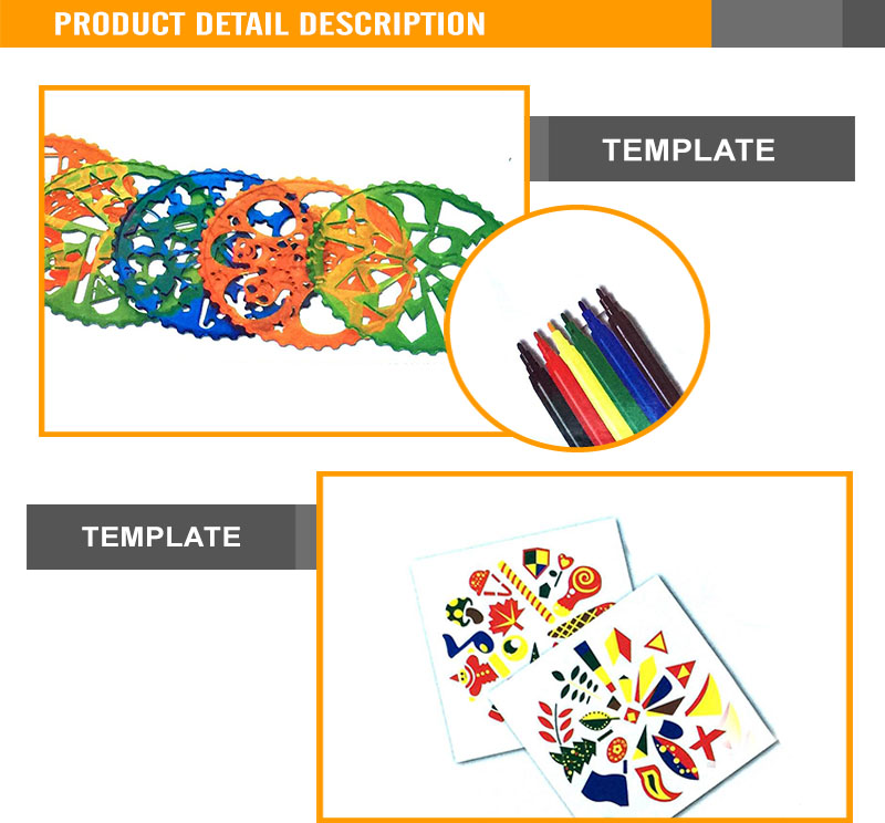 Students Draw Tool Plastic Drawing Stencils (2)