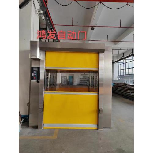 Industrial stainless steel roller shutter high speed door