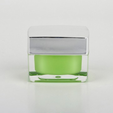 Small square liquid cosmetic container