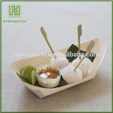 Alibaba Qualified Dessert Cute Container Mini Wooden Boat