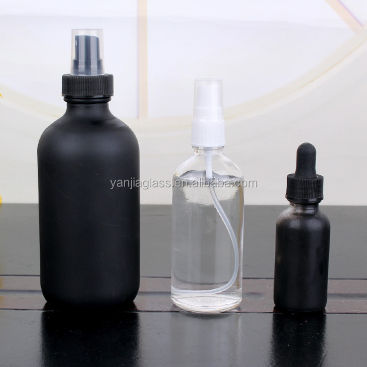 China manufacturer frosted essential oil glass dropper bottle 40ml