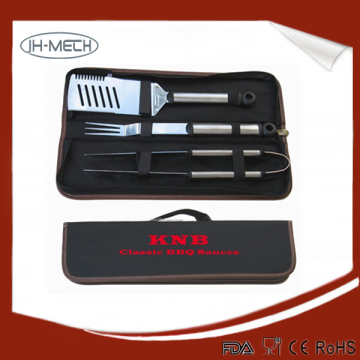 Stainless steel BBQ set tool with Oxford bag