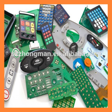 Embossing key poly dome tactile membrane switch