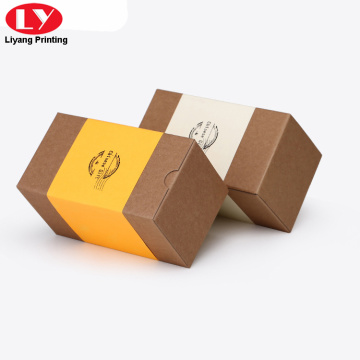 Self-fold Bottom Candle Glass Kraft Packaging Box