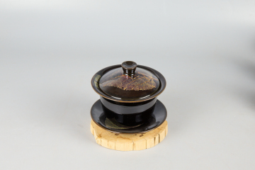 Jizhou kiln wood leaf Tianmu bowl