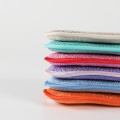 Hot sell microfiber sponges with scrubber for kitchen