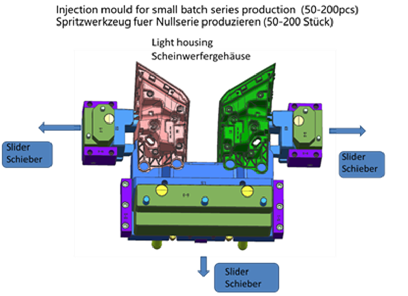 Auto Light Housing Soft Tooling Design 1