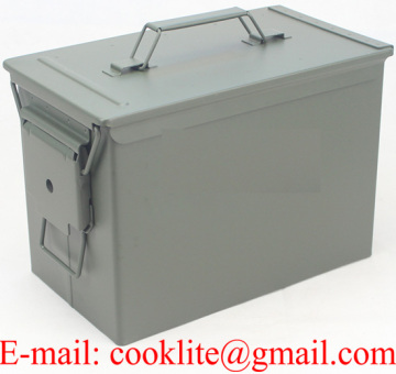M2A1 50 Cal Metal Ammunition Can Ammo Box