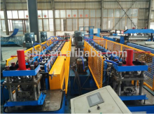 Guide rail roll forming machine