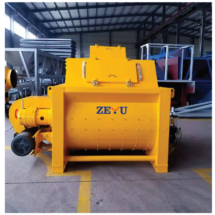 Large Concrete mixer machine with hydraulic hopper