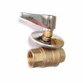 3/4" NPT Full Flow Blue Handle Wheel Brass Boiler Drain Valve