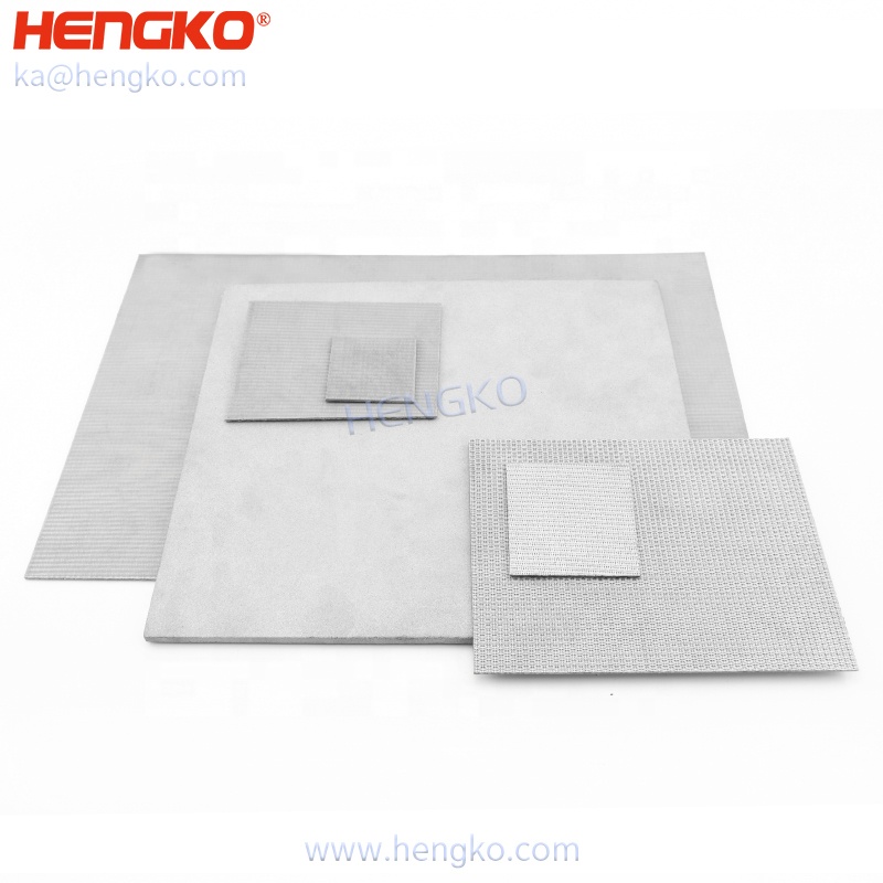 HENGKO Microns Sintered Porous Mesh Filter Plate Stainless Steel Corrosion Resistance Custom 0.2 10 20 50 60 Sintered Powder