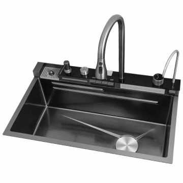 Luxury Smart New Design Stainless Steel Kitchen Sink with Waterfall