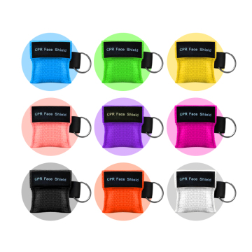 AED Training CPR Mask Keychain Ring