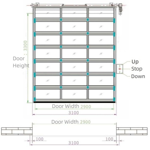 Perspektif Komersial Pintu Alloy Aluminium Telus