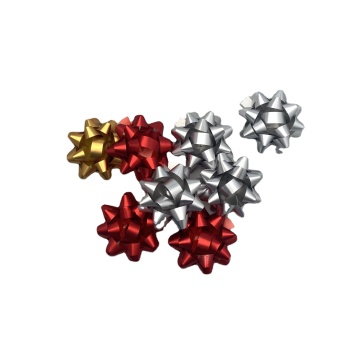 Fancy Colorful Self-Adhesive Gift Star Bows for Decorations - Multi-Color Gift Bows