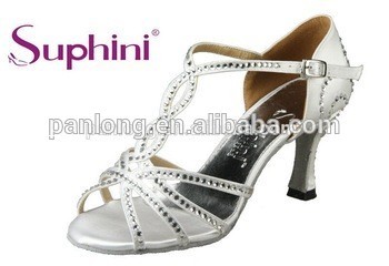 Multi strap T-bar suphini latin dance shoes for Ladies