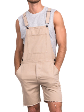 Men's Overalls Shorts Cotton Factory Wholesale Custom