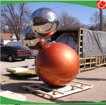 1500mm orange color plated stainless steel sphere /ball