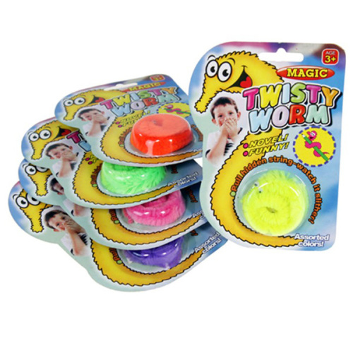 Fun Magic Tricks Twisty Worms van verschillende kleuren