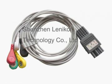 E2157 Colin 3 Leads Snap Lead cable