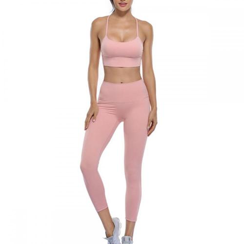 OEM zweiteiliges Yoga-Set mit hoher Taille für Frauen