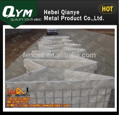 hot dipped galvanized welded wire mesh panel used for hesco barrier,rapid razor wall